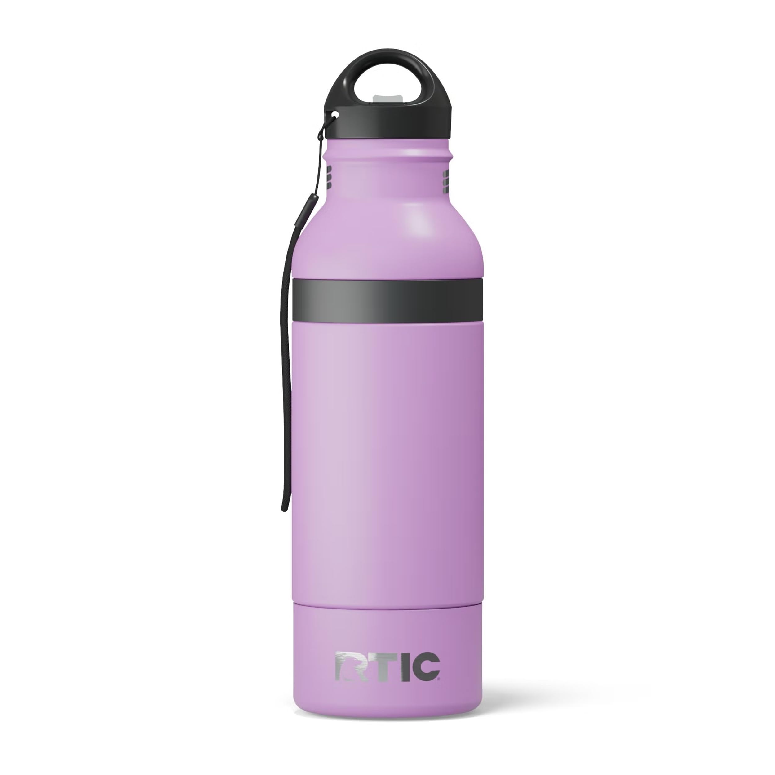 RTIC Bottle Chiller, Insulated Cooler for 12oz Glass Soda or 16oz Aluminum Bottles, Double Wall Vacuum Insulation, Stainless Steel, Sweat Proof with Bottle Opener, Marine